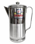 Stainless Steel Water Pitcher (Jug) With Lid - 1.75 Liters